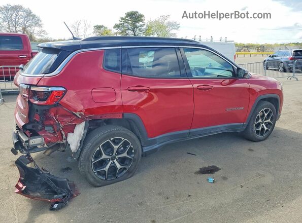 3C4NJDCN3ST599905 2025 JEEP COMPASS Красный Задняя правая четверть