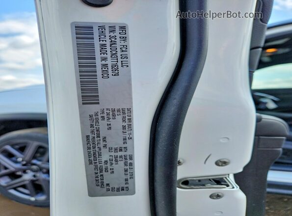 3C4NJDCN3TT162679 2026 JEEP COMPASS White Widok naklejki z numerem VIN
