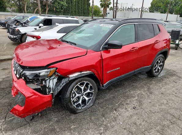 3C4NJDCN4ST581736 2025 JEEP COMPASS Red Vista tres cuartos delantera izquierda