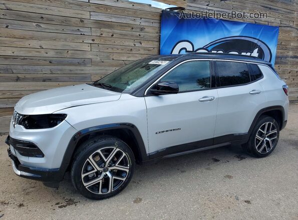 3C4NJDCN5ST614775 2025 JEEP COMPASS Silver Vista tres cuartos delantera izquierda