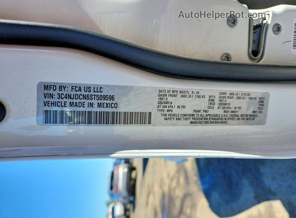 3C4NJDCN6ST509596 2025 JEEP COMPASS White Widok komory silnika