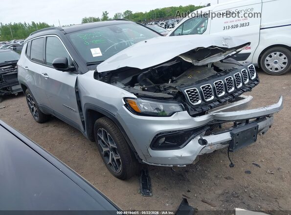 3C4NJDCN6ST545482 2025 JEEP COMPASS Silver Przód prawy