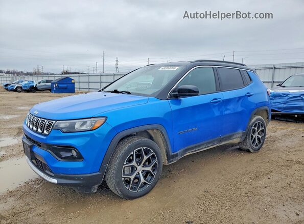 3C4NJDCN7RT105748 2024 JEEP COMPASS Синий Передняя левая четверть