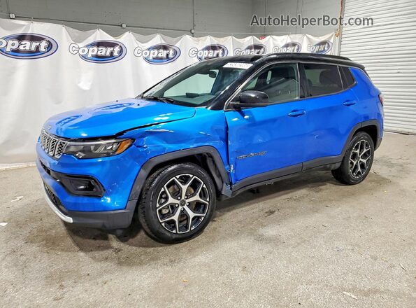 3C4NJDCN8ST509549 2025 JEEP COMPASS Синий Передняя левая четверть