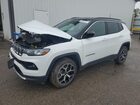 2025 Jeep Compass Limited Белый vin: 3C4NJDCN9ST621583 Damage: Hood, Severe Damage, Replacement Required
