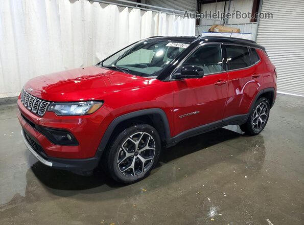 3C4NJDCNXST600662 2025 JEEP COMPASS Red Vista tres cuartos delantera izquierda