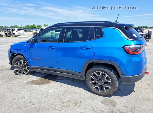 3C4NJDDB0LT227718 2020 JEEP COMPASS Синий Задняя левая четверть