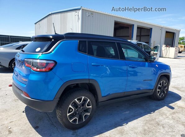 3C4NJDDB0LT227718 2020 JEEP COMPASS Синий Задняя правая четверть
