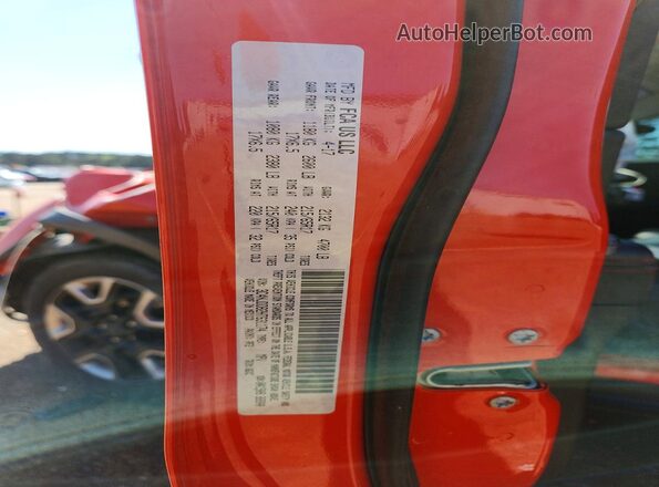 3C4NJDDB2HT631174 2017 JEEP COMPASS Orange Widok naklejki z numerem VIN