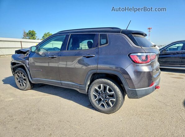3C4NJDDB2KT786265 2019 JEEP COMPASS Gray Trasero izquierdo