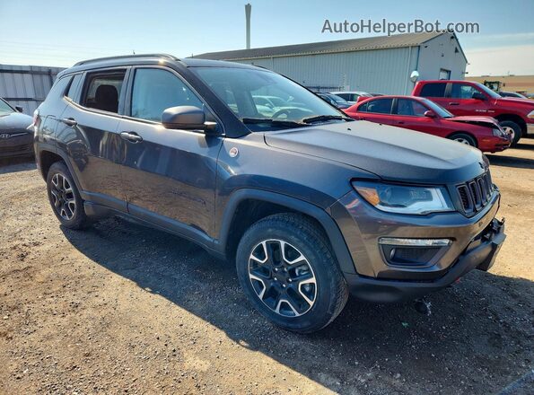3C4NJDDB2KT800178 2019 JEEP COMPASS Gray Delantero derecho