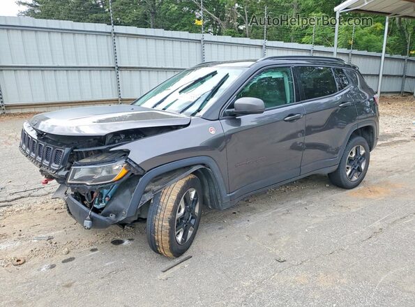 3C4NJDDB3JT129229 2018 JEEP COMPASS Gray Przód lewy