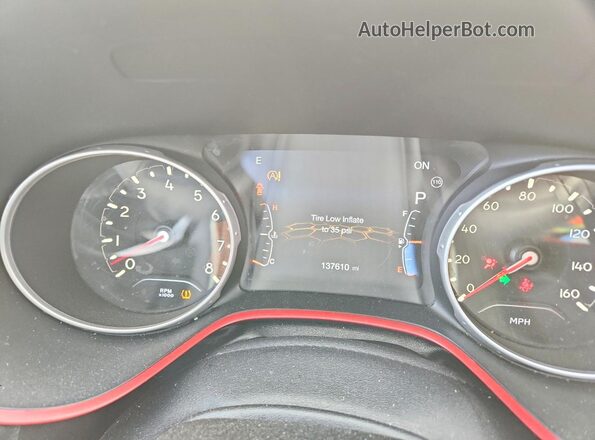 3C4NJDDB3LT171693 2020 JEEP COMPASS Белый Вид щитка приборов