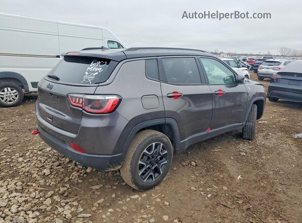 3C4NJDDB4MT589214 2021 JEEP COMPASS Серый Задняя правая четверть
