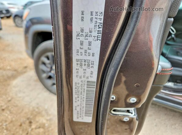 3C4NJDDB5HT667408 2017 JEEP COMPASS Gray VIN კოდის სტიკერის ხედი