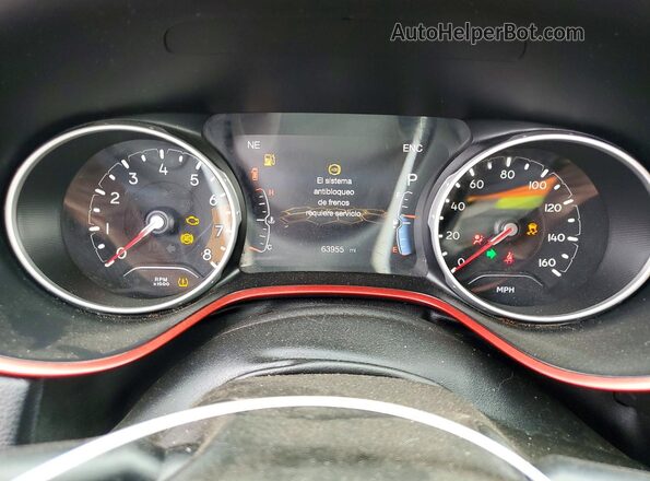 3C4NJDDB5KT703430 2019 JEEP COMPASS Серый Вид щитка приборов