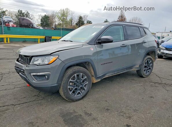 3C4NJDDB5KT703430 2019 JEEP COMPASS Серый Передняя левая четверть