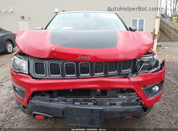 3C4NJDDB6JT234752 2018 JEEP COMPASS Красный Вид щитка приборов