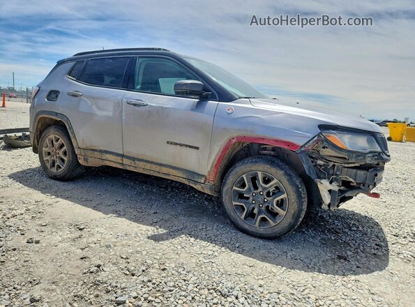 3C4NJDDB7KT667725 2019 JEEP COMPASS Silver Przód prawy
