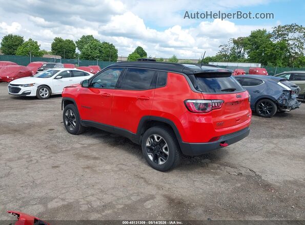 3C4NJDDB8JT163067 2018 JEEP COMPASS Оранжевый Задняя левая четверть