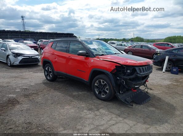 3C4NJDDB8JT163067 2018 JEEP COMPASS Оранжевый Передняя правая четверть