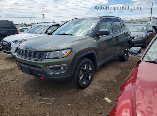 3C4NJDDBXHT624750 2017 JEEP COMPASS Зеленый Передняя левая четверть