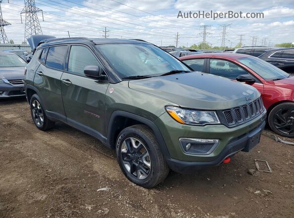 3C4NJDDBXHT624750 2017 JEEP COMPASS Зеленый Передняя правая четверть