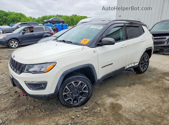 3C4NJDDBXJT501553 2018 JEEP COMPASS White Առջևի ձախ երեք քառորդ տեսարան