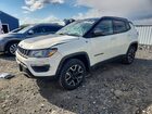 2020 Jeep Compass Trailhawk White vin: 3C4NJDDBXLT111992
