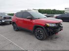 2020 Jeep Compass Trailhawk 4x4 Red vin: 3C4NJDDBXLT232733
