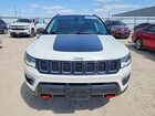 2020 Jeep Compass Trailhawk White vin: 3C4NJDDBXLT238581
