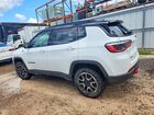 2024 Jeep Compass Trailhawk White vin: 3C4NJDDNXRT144882