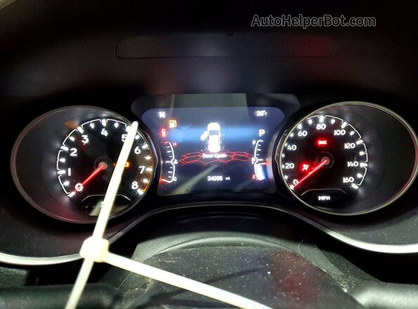3C4NJDEB2MT575231 2021 JEEP COMPASS Черный Вид щитка приборов
