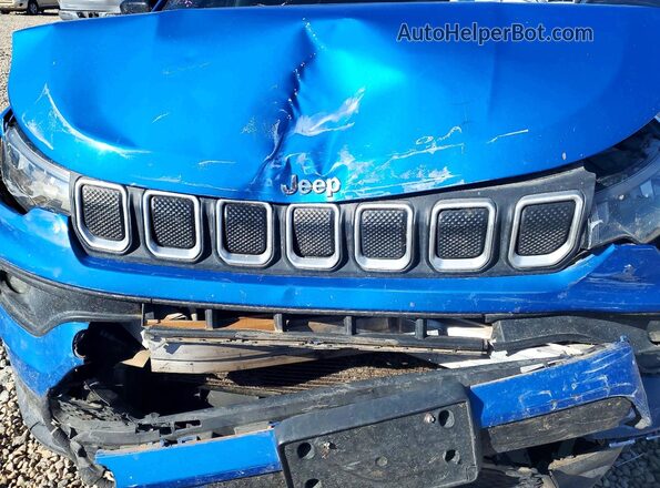 3C4NJDFB1NT112559 2022 JEEP COMPASS Blue ძრავის განყოფილების ხედი