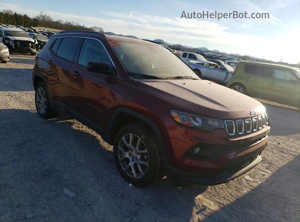 3C4NJDFB7NT195897 2022 JEEP COMPASS Красный Передняя правая четверть