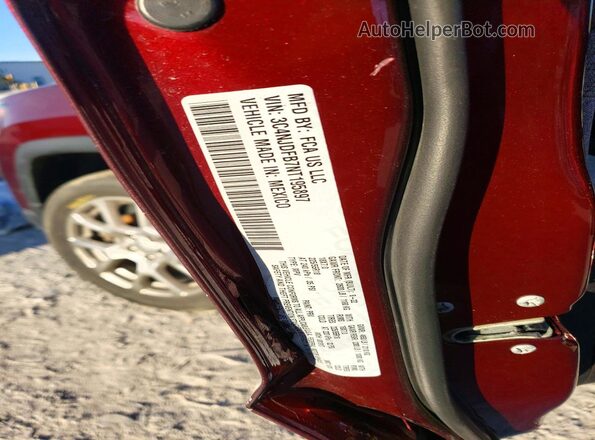 3C4NJDFB7NT195897 2022 JEEP COMPASS Красный Вид наклейки с VIN-кодом