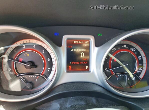 3C4PDCAB0HT559373 2017 DODGE JOURNEY Black Вид щитка приладів