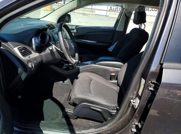 3C4PDCAB0HT559373 2017 DODGE JOURNEY Black Вид салону спереду
