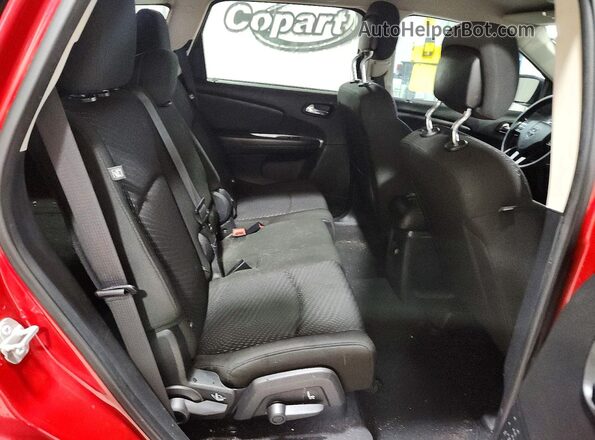 3C4PDCAB0JT536357 2018 DODGE JOURNEY Red Rear seats view