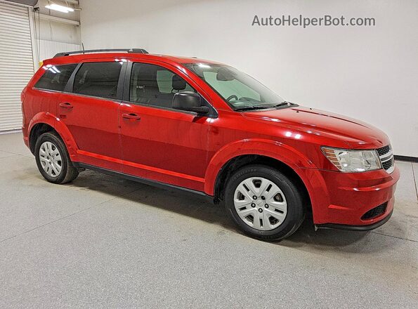 3C4PDCAB0LT247952 2020 DODGE JOURNEY Red Przód prawy