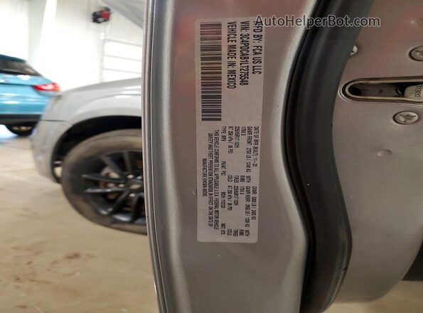3C4PDCAB1LT275548 2020 DODGE JOURNEY Silver VIN კოდის სტიკერის ხედი