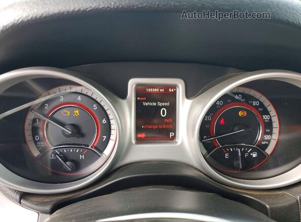 3C4PDCAB2JT427771 2018 DODGE JOURNEY Белый Вид щитка приборов