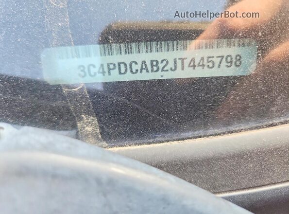 3C4PDCAB2JT445798 2018 DODGE JOURNEY Кремовый Вид наклейки с VIN-кодом