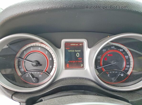 3C4PDCAB2LT278846 2020 DODGE JOURNEY White Widok zestawu wskaźników