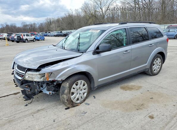 3C4PDCAB3JT218619 2018 DODGE JOURNEY Silver Առջևի ձախ երեք քառորդ տեսարան
