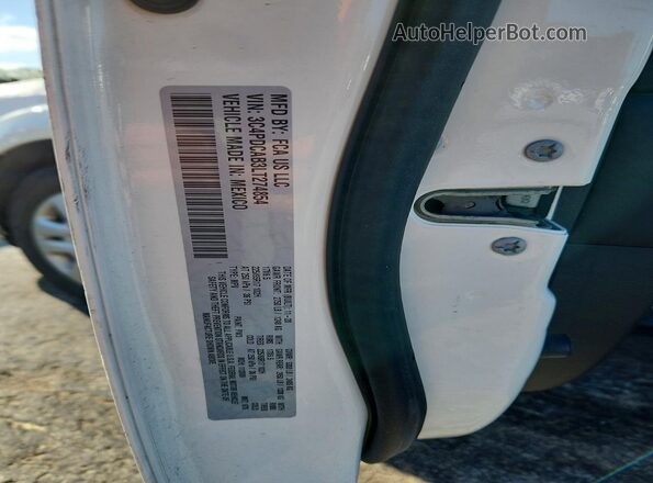 3C4PDCAB3LT274854 2020 DODGE JOURNEY White VIN sticker view