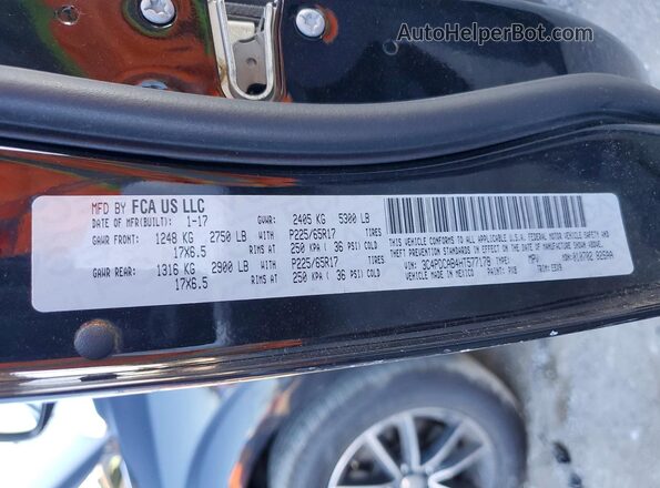 3C4PDCAB4HT577178 2017 DODGE JOURNEY Black VIN sticker view