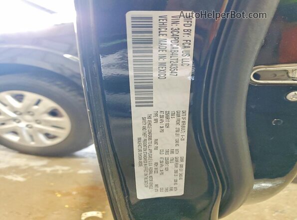 3C4PDCAB4LT243547 2020 DODGE JOURNEY Black სალონის 360-გრადუსიანი ხედი