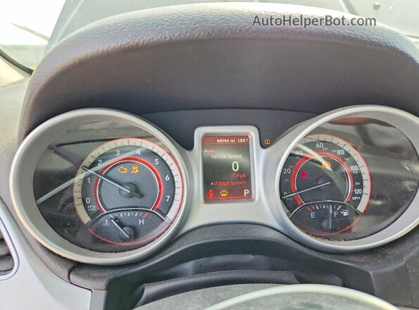 3C4PDCAB5JT443639 2018 DODGE JOURNEY Black Widok zestawu wskaźników