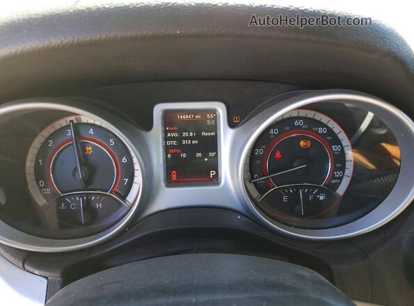 3C4PDCAB5LT262558 2020 DODGE JOURNEY White Widok zestawu wskaźników